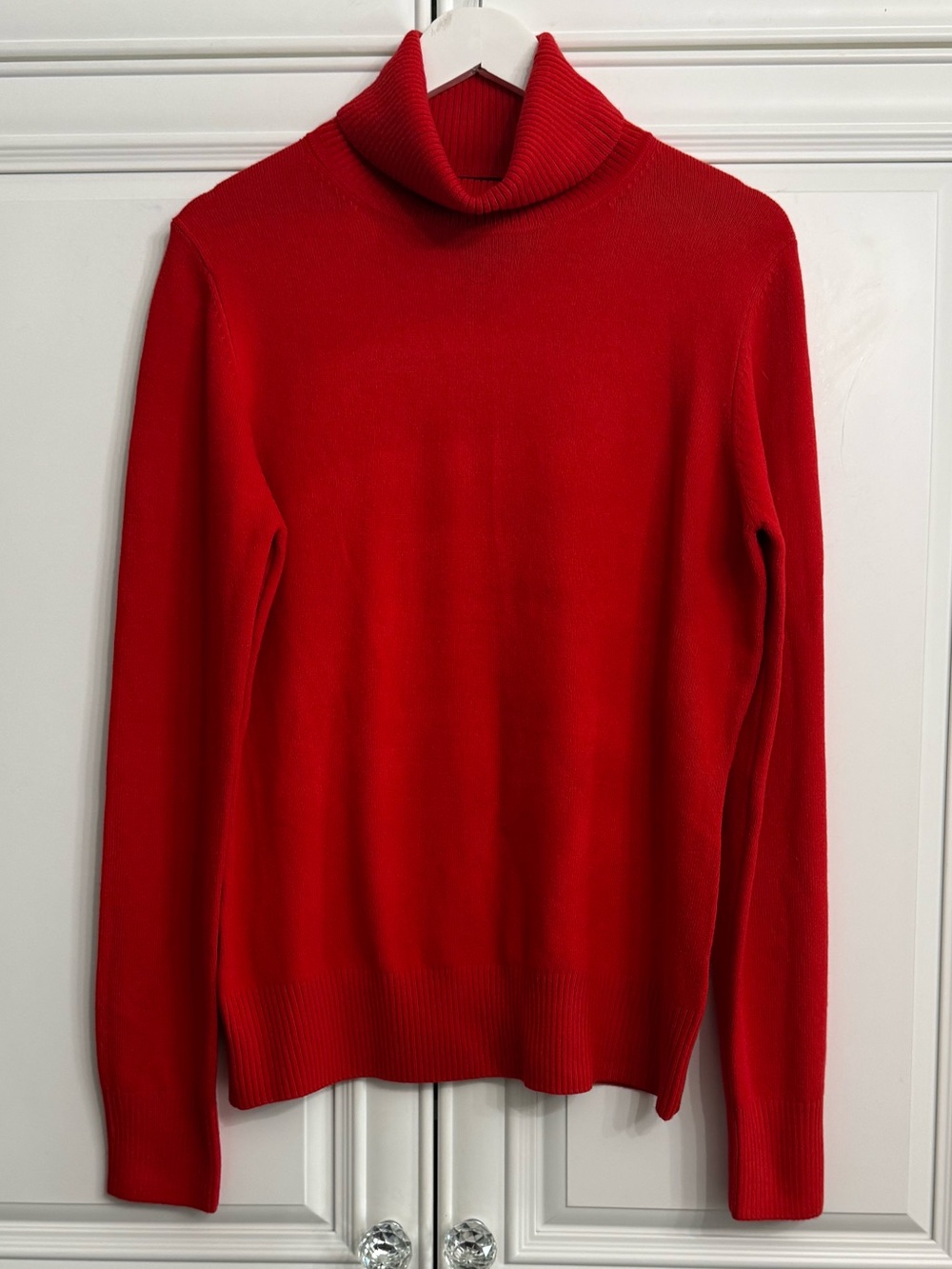 French Connection Size XL Women's Mars Red Turtleneck Sweater Soft